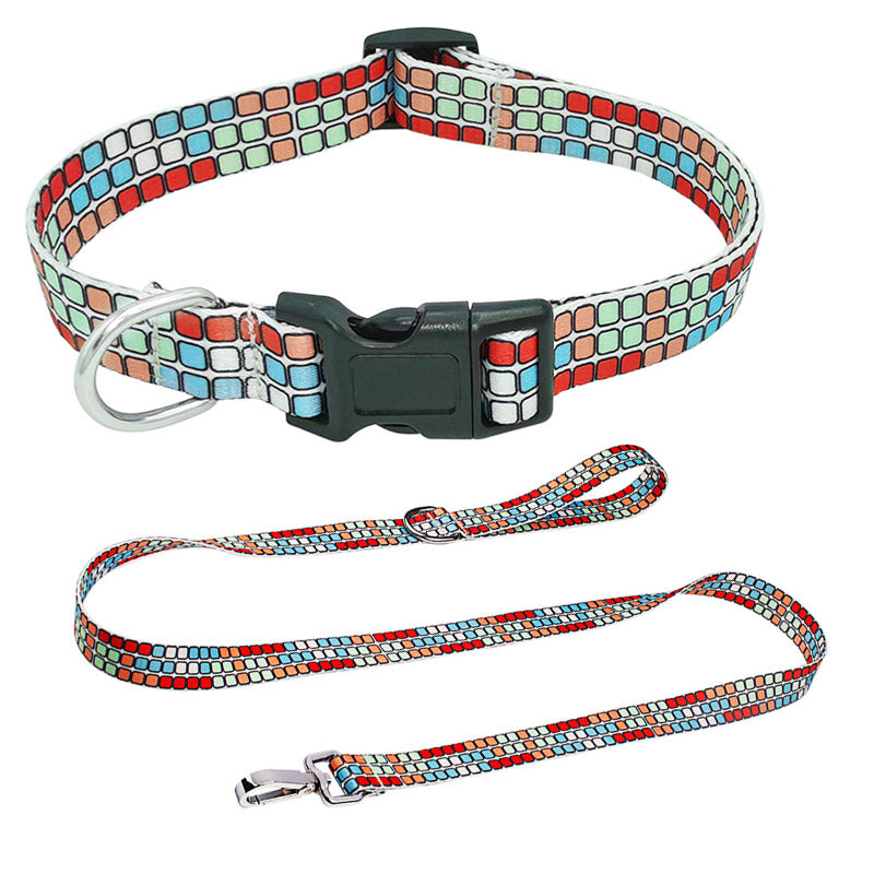 Square plastic buckle collar