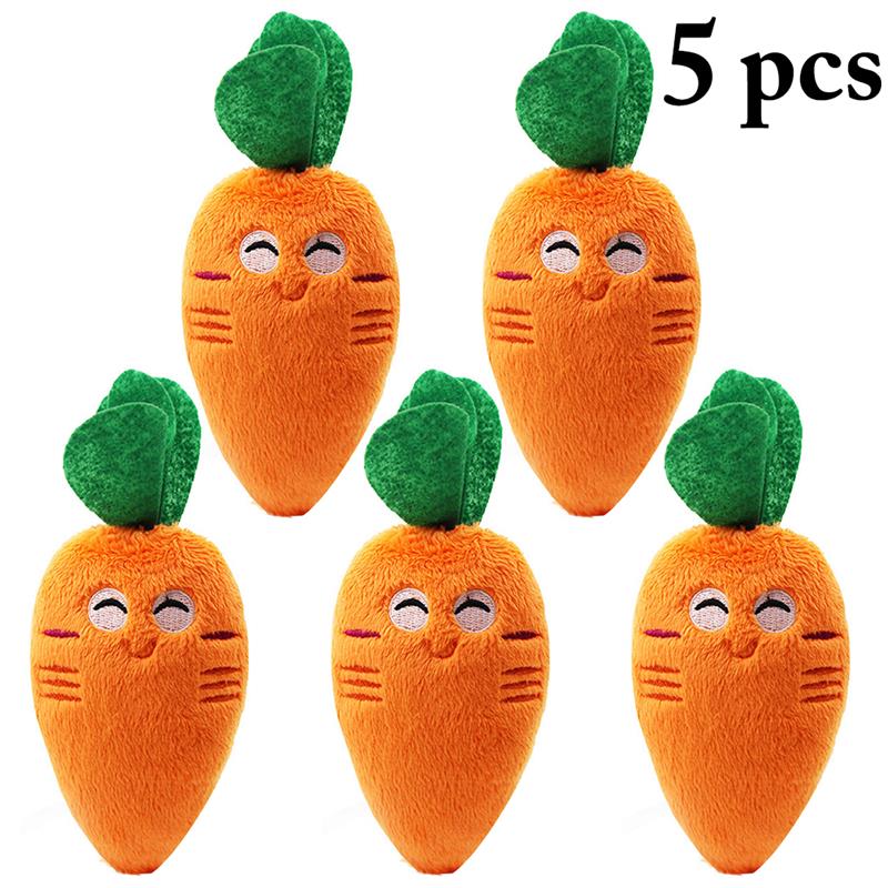 Funny vegetable carrot plush toy squeaky toy