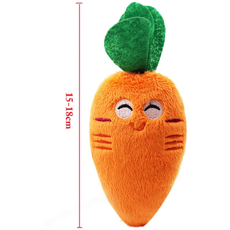 Funny vegetable carrot plush toy squeaky toy